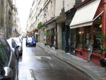 Main street on Ile St. Louis and the chocolate shop 