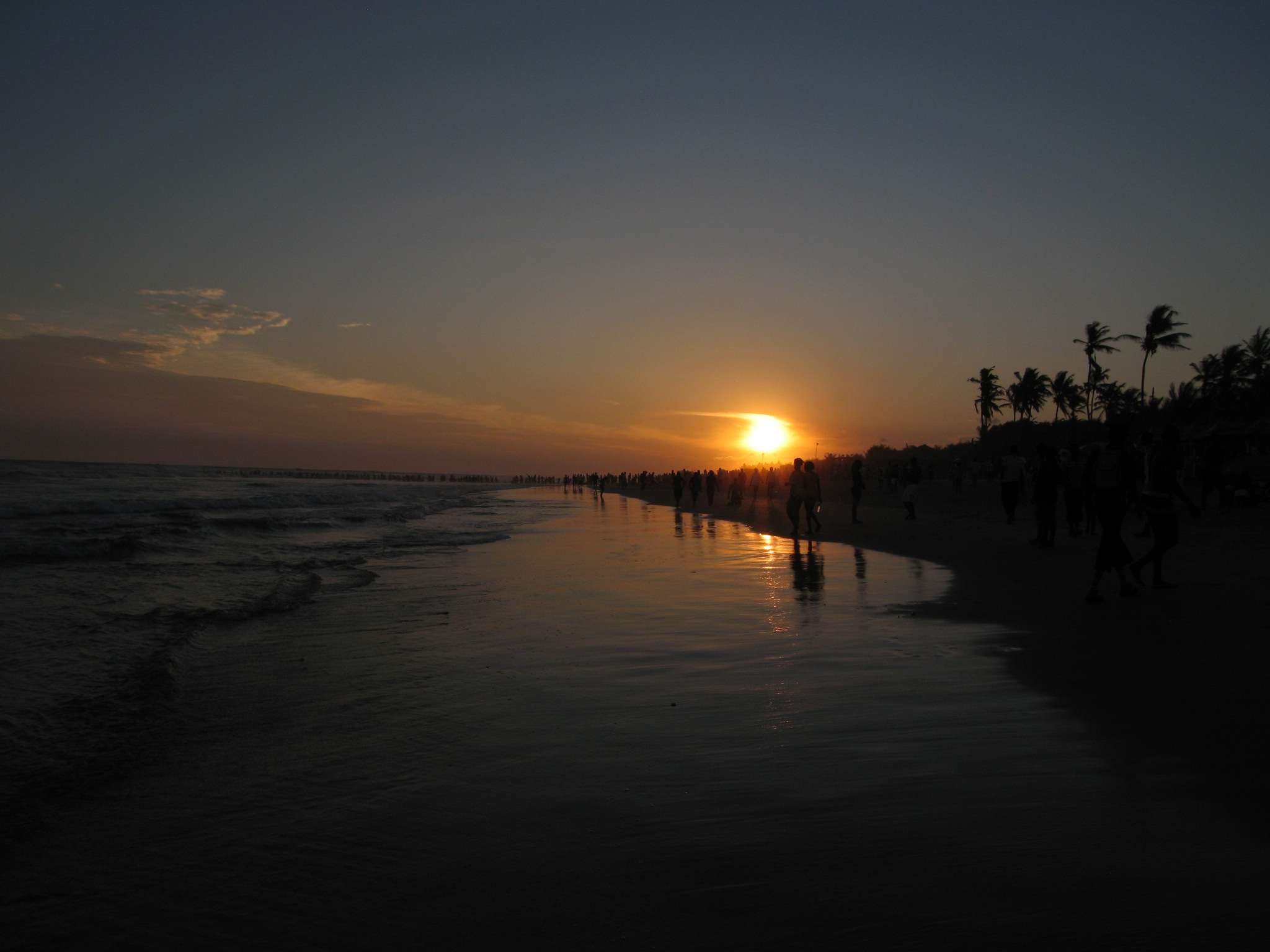 sunset on the beach in Accra sunset on the beach in Accra