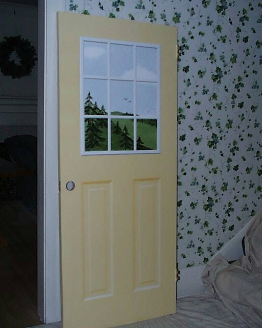 Painted flat door